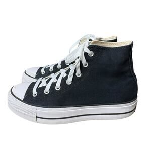 Converse Chuck Taylor Women’s High All Star Lift Platform Sneakers Black Size 10